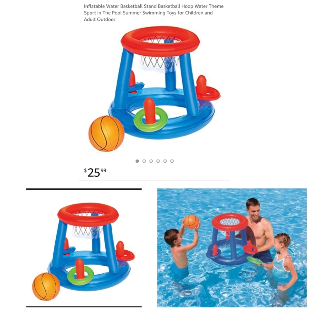 Nwt inflatable Basketball set